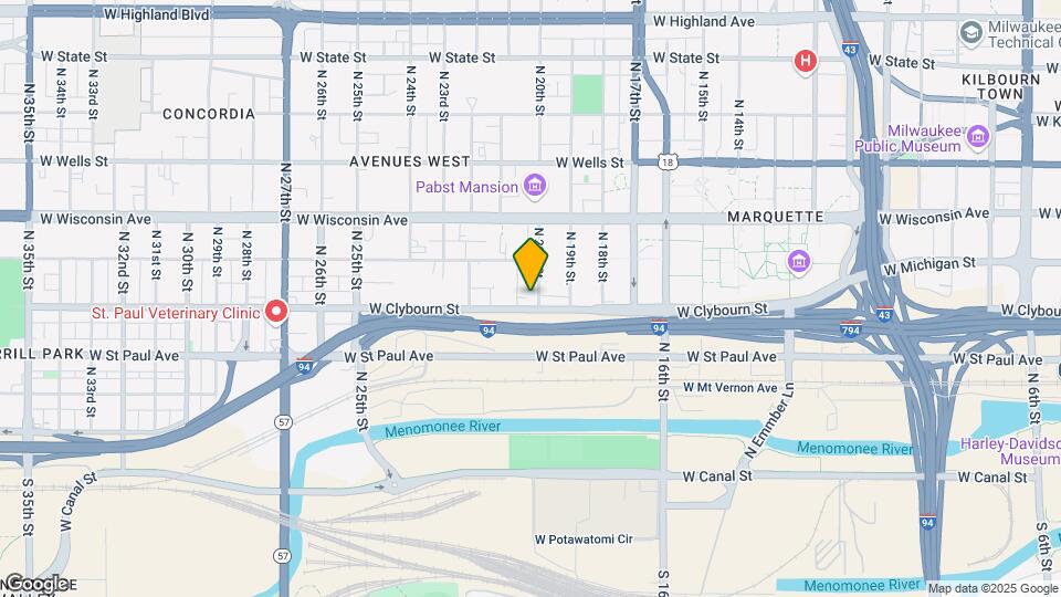 505 N 20th St Map and Location Details