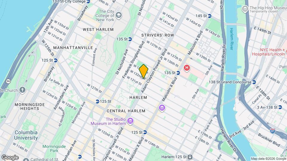202 W 132nd St, Unit Apt #2 Mapa y Detalles de la Ubicación