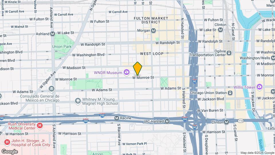 1050 W Monroe St Mapa y Detalles de la Ubicación