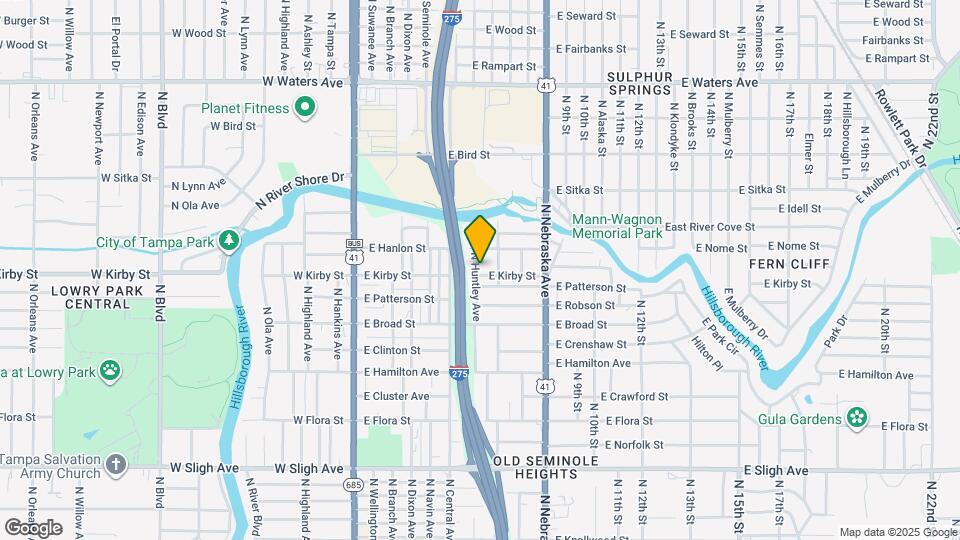 7703 N Huntley Ave Mapa y Detalles de la Ubicación