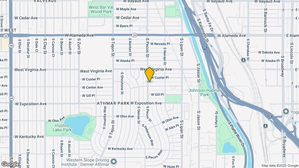 1395 W Center Ave Map and Location Details