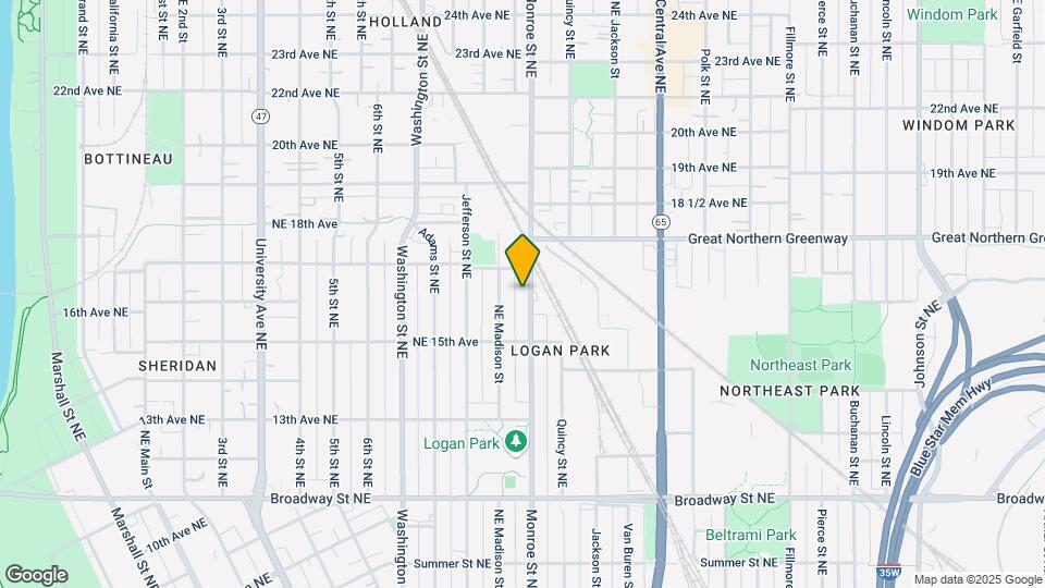 1606 Monroe St NE, Unit 2 Map and Location Details