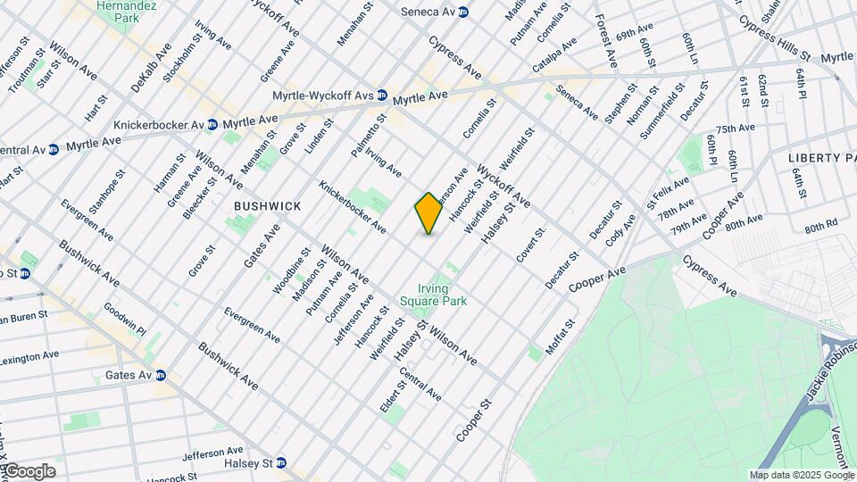 1333 Hancock St Mapa y Detalles de la Ubicación