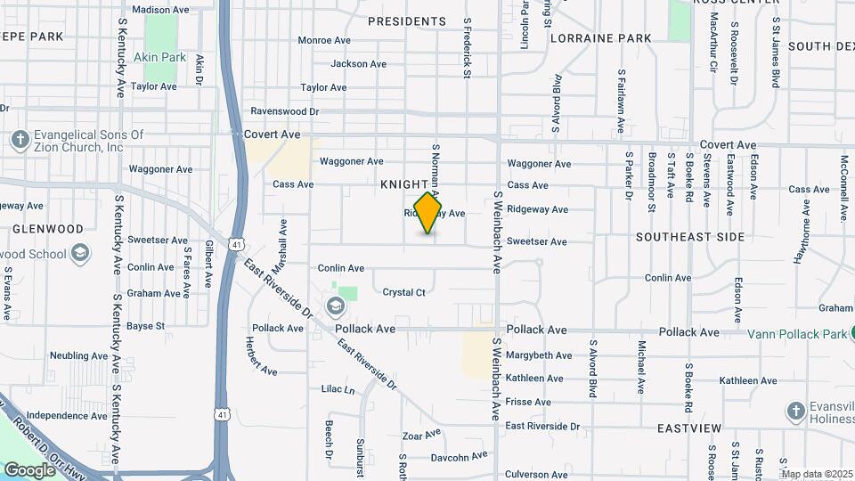 1718 Sweetser Ave Map and Location Details