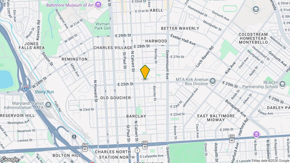 300-310 East 25th Street, unit 3 Map and Location Details