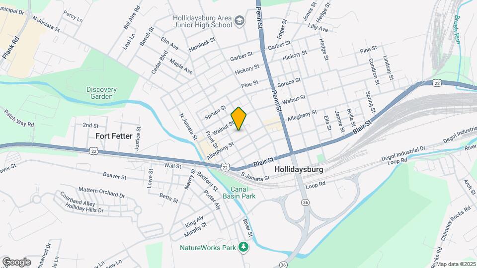 311 Allegheny St Map and Location Details