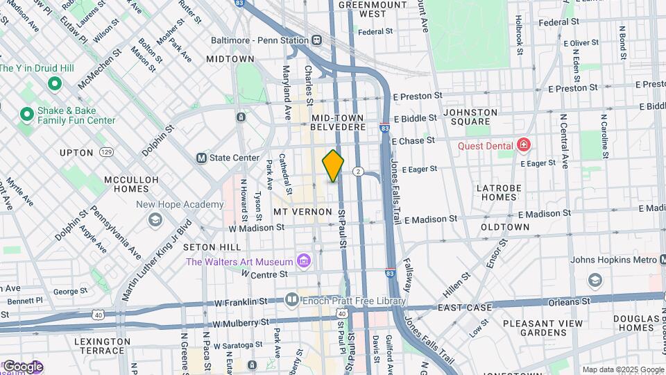 920 Saint Paul St Map and Location Details