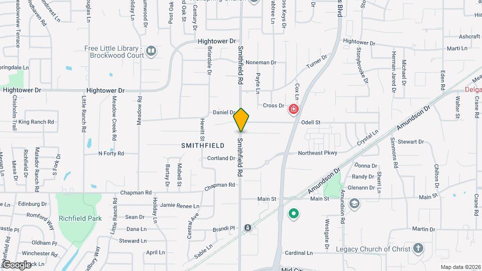 6818 Smithfield Rd Map and Location Details