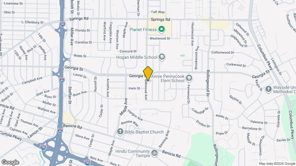 720 Oakwood Ave Mapa y Detalles de la Ubicación