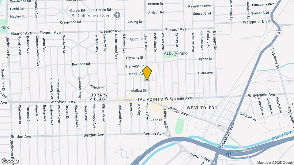 4129 Lewis Ave Map and Location Details