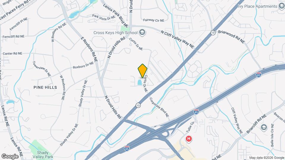 1244 Keys Lake Dr NE Map and Location Details