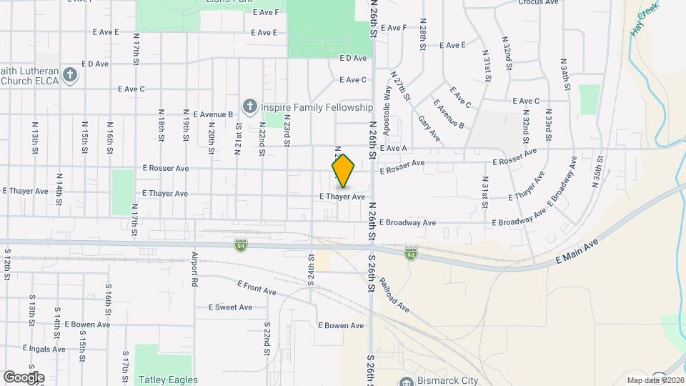 2504 E Thayer Ave Map and Location Details