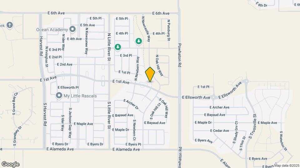 26099 E 1st Ave Mapa y Detalles de la Ubicación
