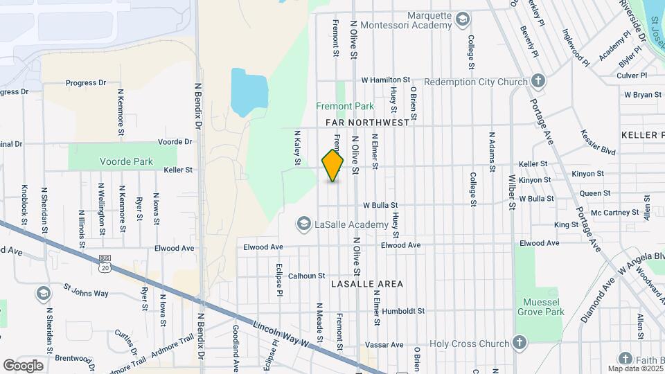 1629 Fremont St Map and Location Details