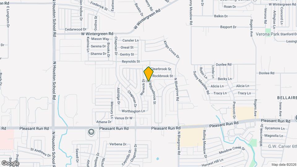 1555 Willowbrook St Map and Location Details