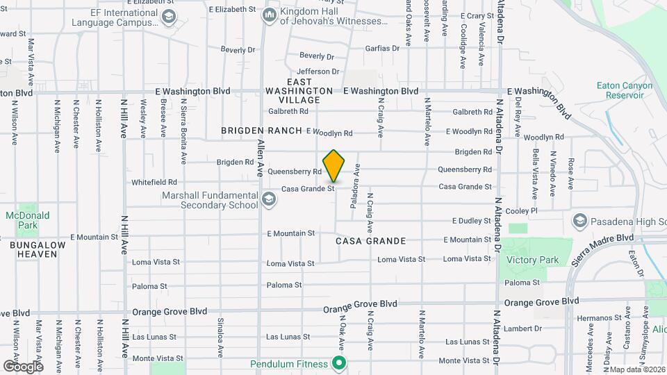 2039 Casa Grande St, Unit b Mapa y Detalles de la Ubicación