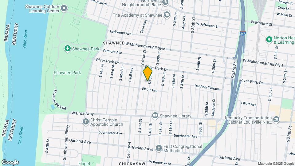 628 S 40th St Map and Location Details