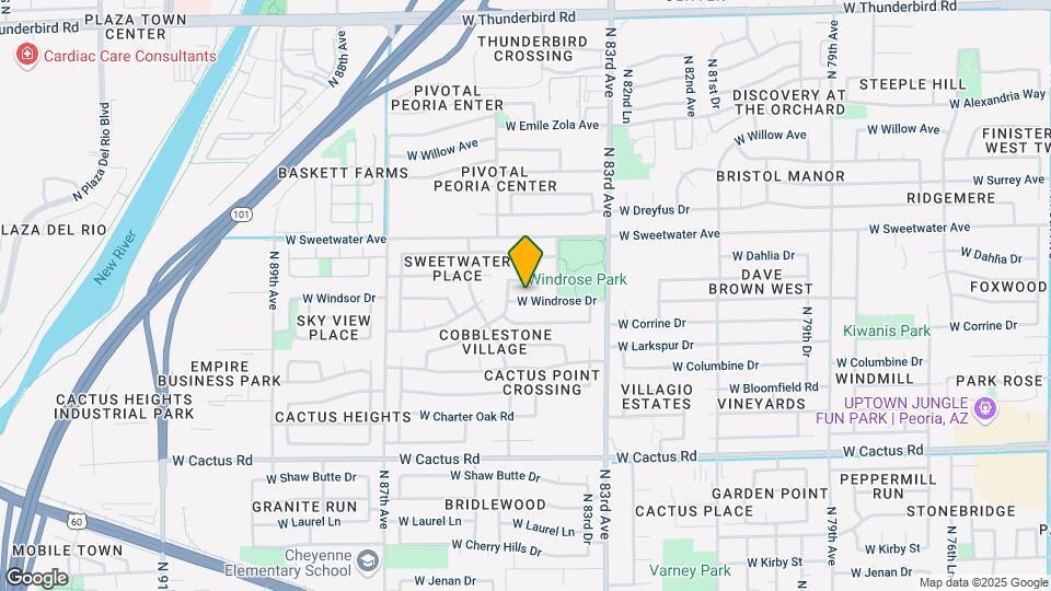 8414 W Windrose Dr Map and Location Details