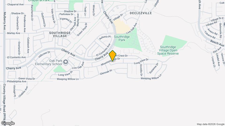 14580 Long View Dr Map and Location Details