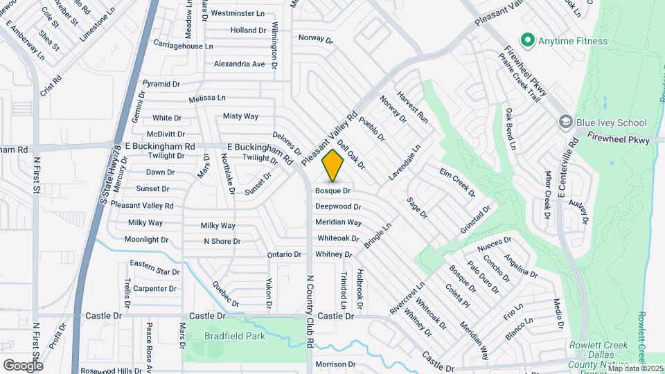 1421 Bosque Dr Map and Location Details