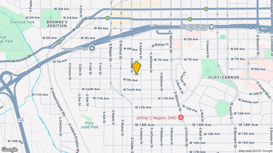 1312 W 9th Ave Map and Location Details