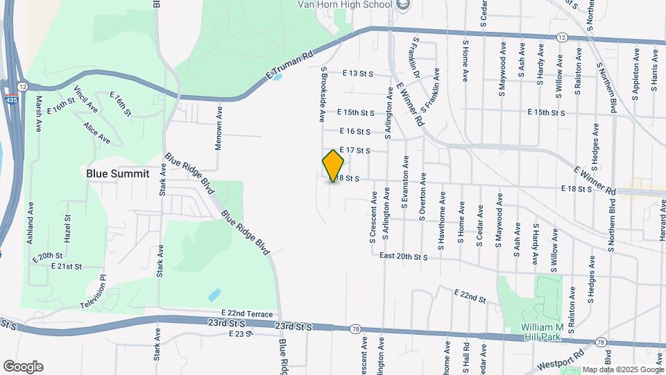 1805 S Brookside Ave, Unit 1805 Map and Location Details