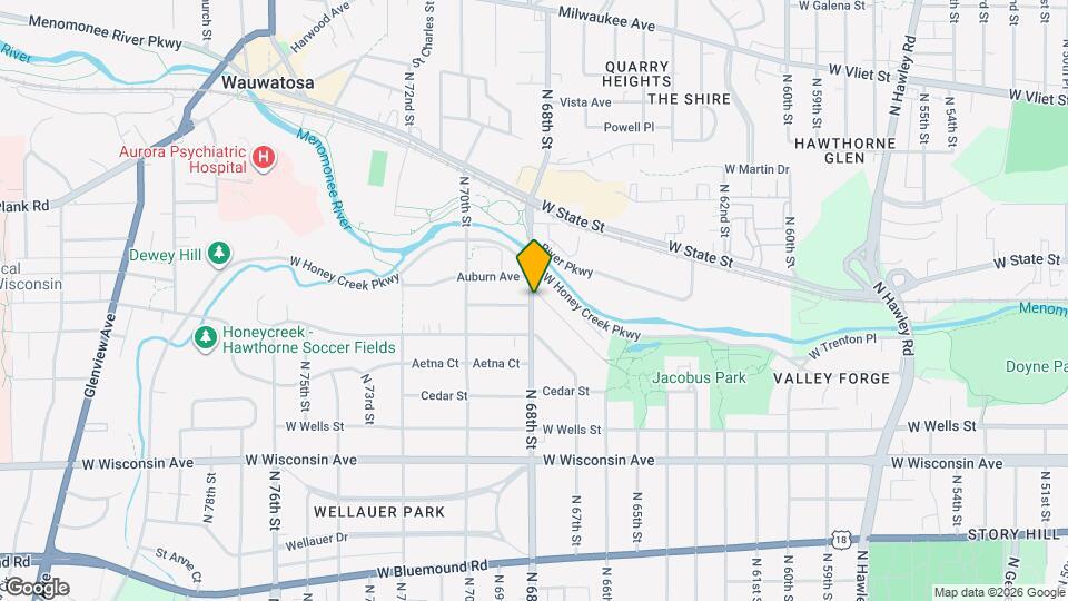 1040 N 68th St, Unit 1040 Map and Location Details