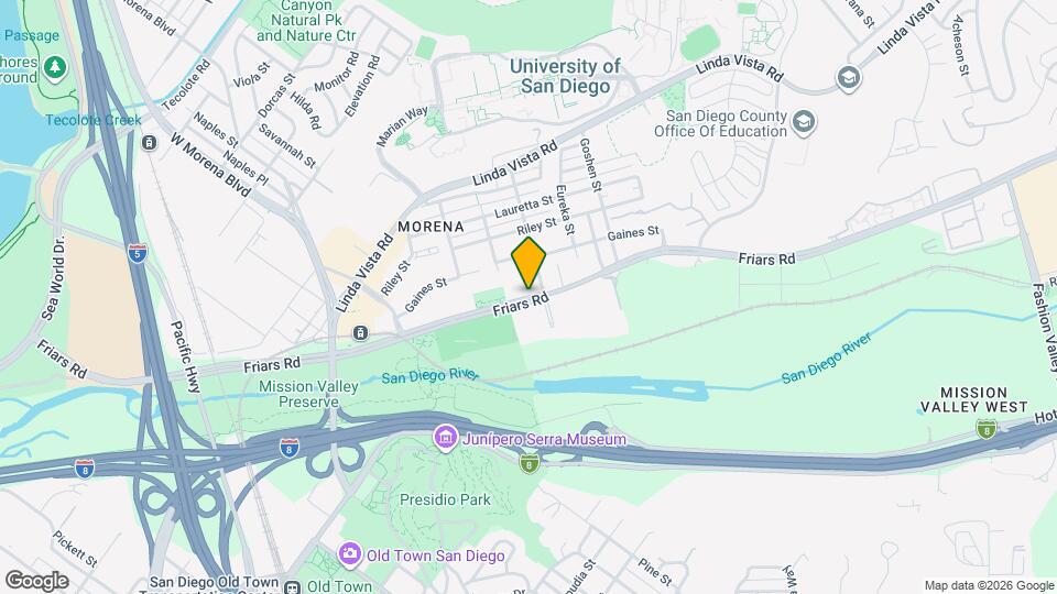 5646 Friars Rd Map and Location Details