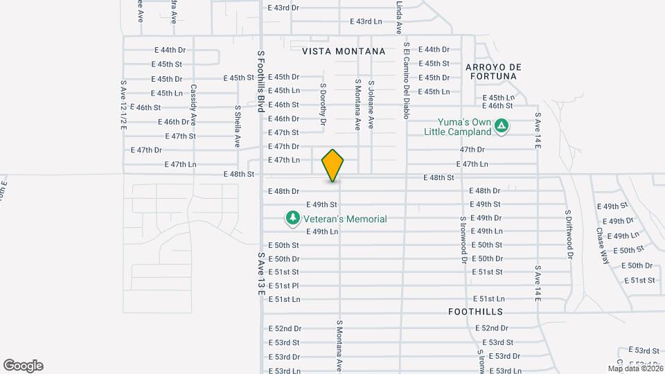 13308 E 48th Dr Map and Location Details