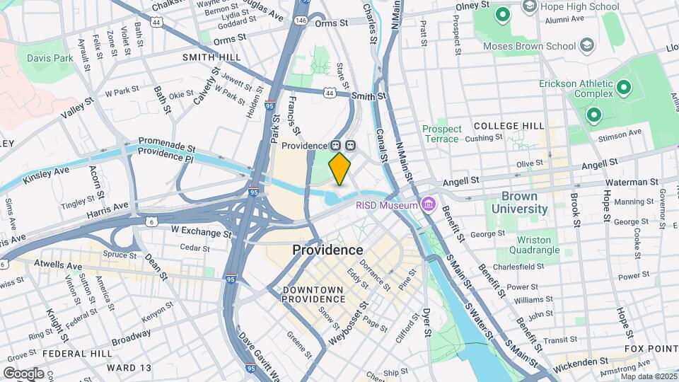 100 W Exchange St Map and Location Details