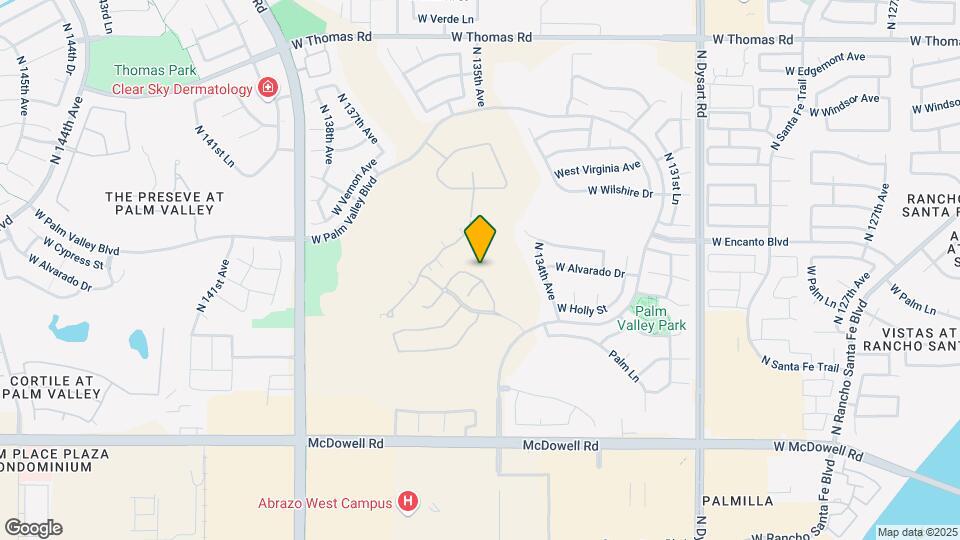 13508 W Alvarado Dr Map and Location Details