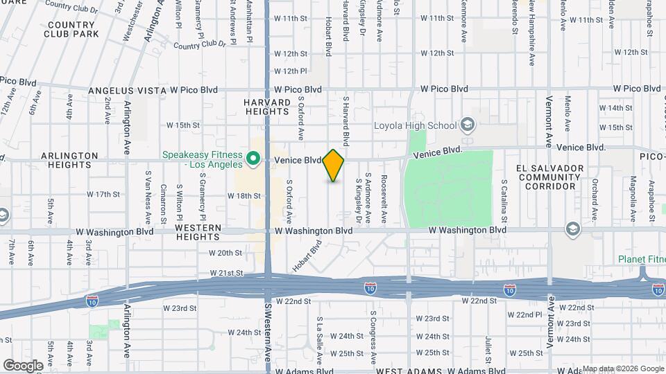 1716 S Hobart Blvd Map and Location Details