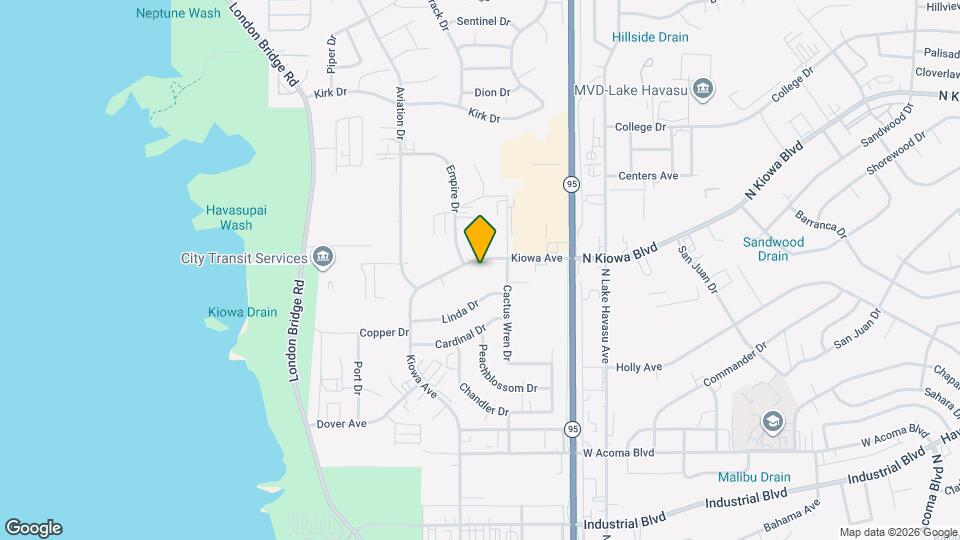 1672 Kiowa Ave Mapa y Detalles de la Ubicación