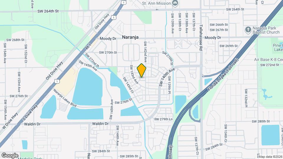 14229 SW 274th St Map and Location Details