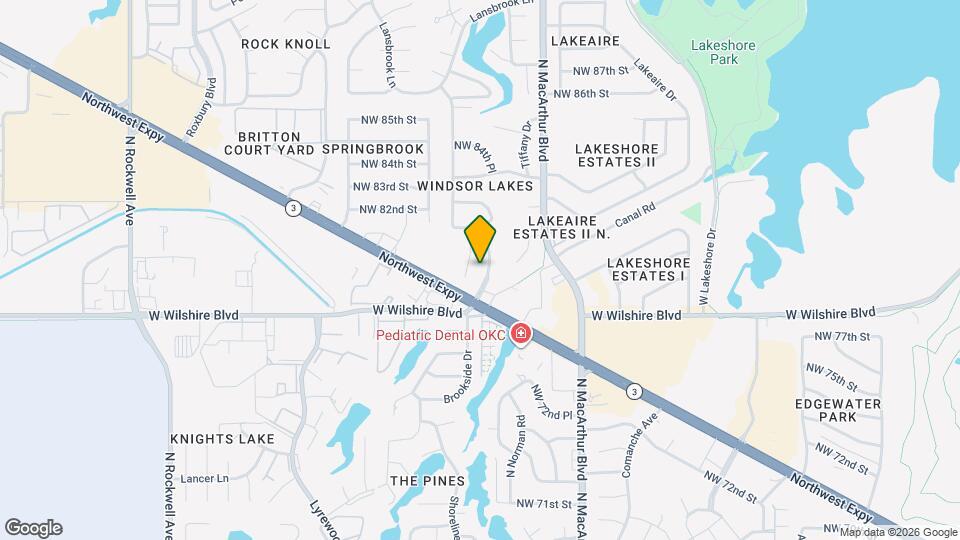 8101 N Brookside Dr Map and Location Details