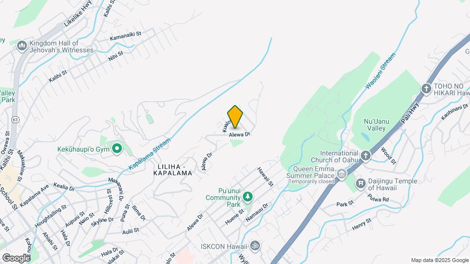 1829 Alewa Dr Map and Location Details