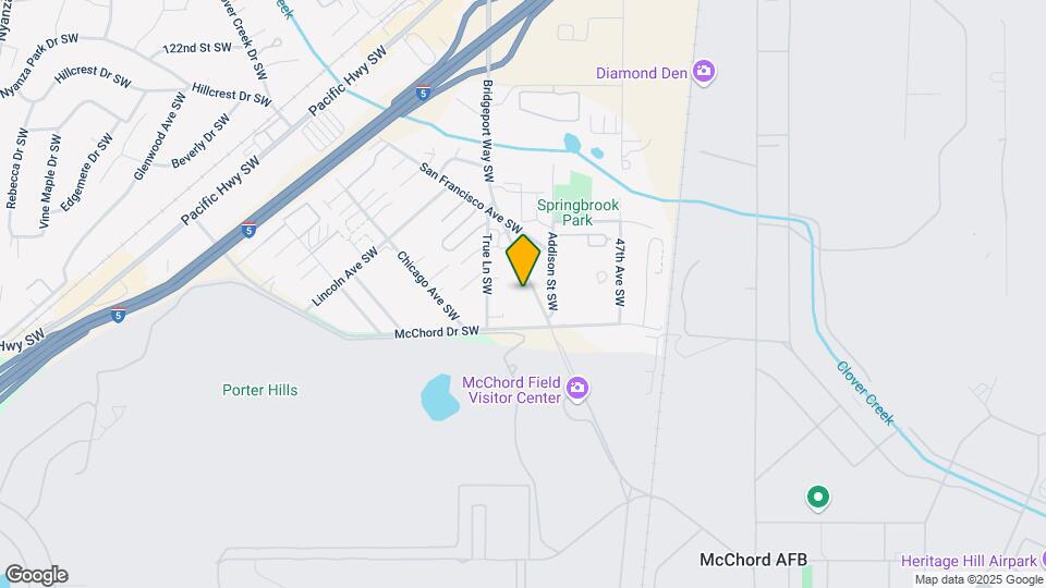 12828 Bridgeport Way SW Map and Location Details
