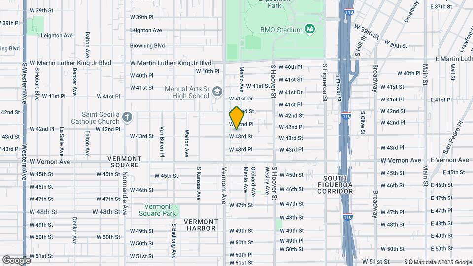 961 W 43rd St Map and Location Details
