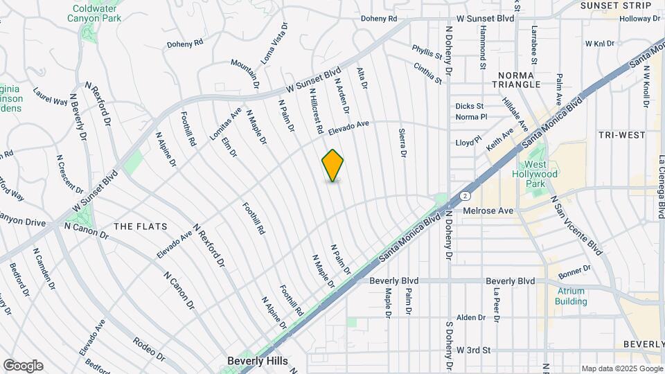 611 N Hillcrest Rd Mapa y Detalles de la Ubicación