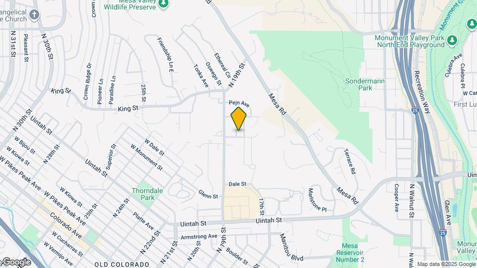 1806 W Yampa St Map and Location Details