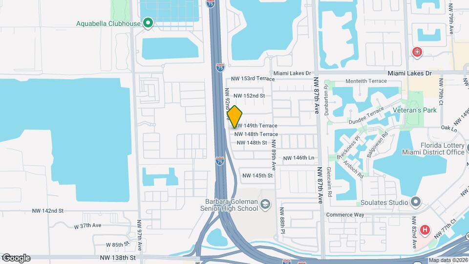 9161 NW 148th Terrace Mapa y Detalles de la Ubicación