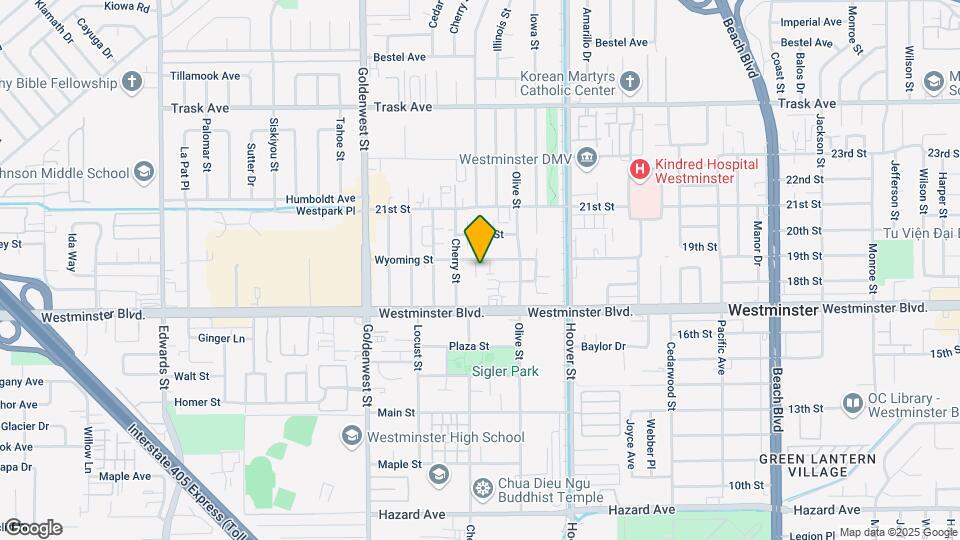 7242-7262 Westminster Blvd Mapa y Detalles de la Ubicación