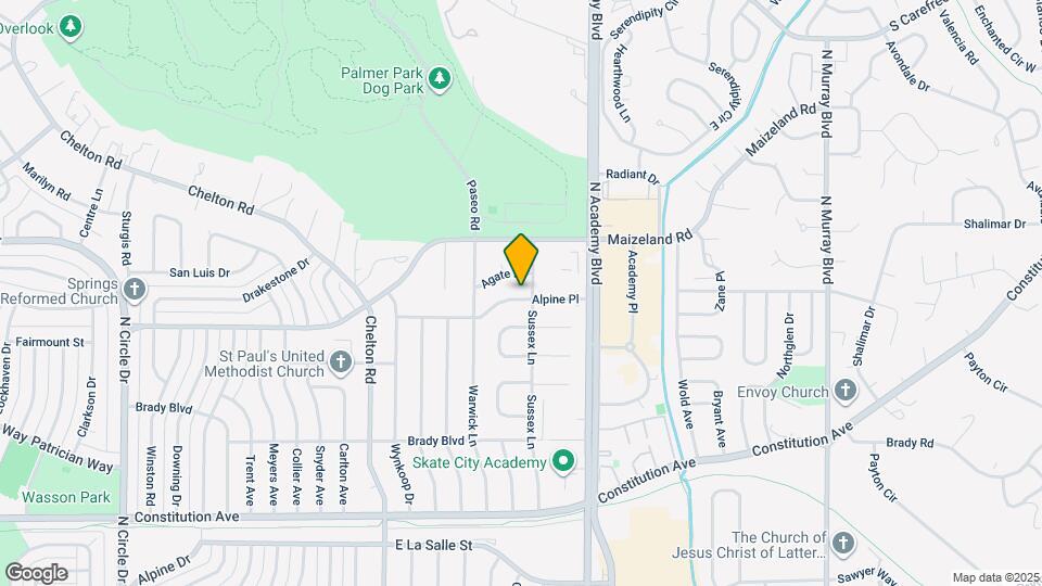 3634 Alpine Pl Map and Location Details