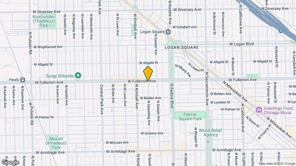 2352 N Spaulding Ave Map and Location Details