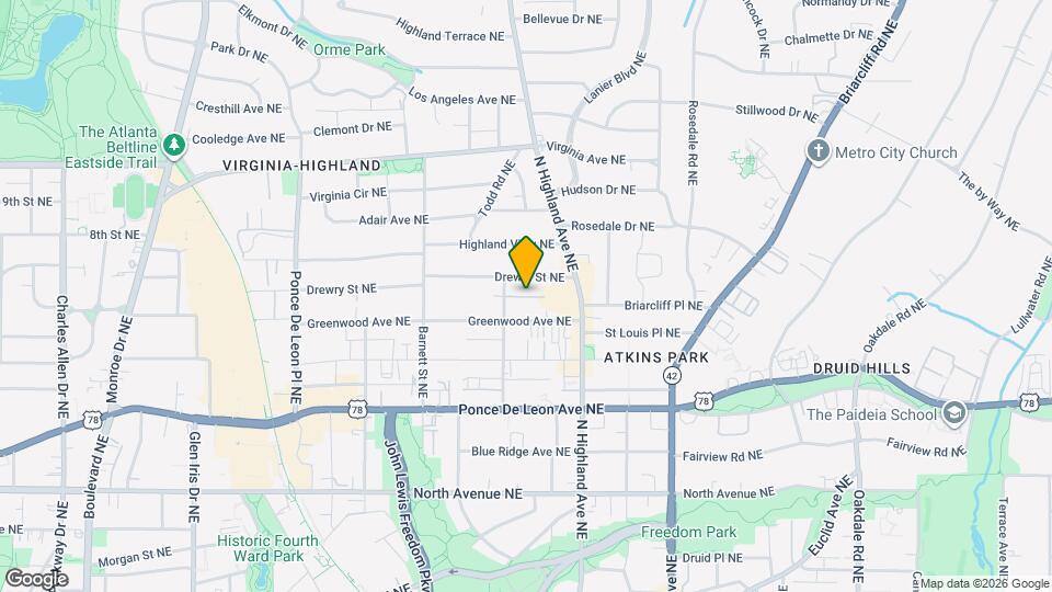 841 Frederica St NE Map and Location Details