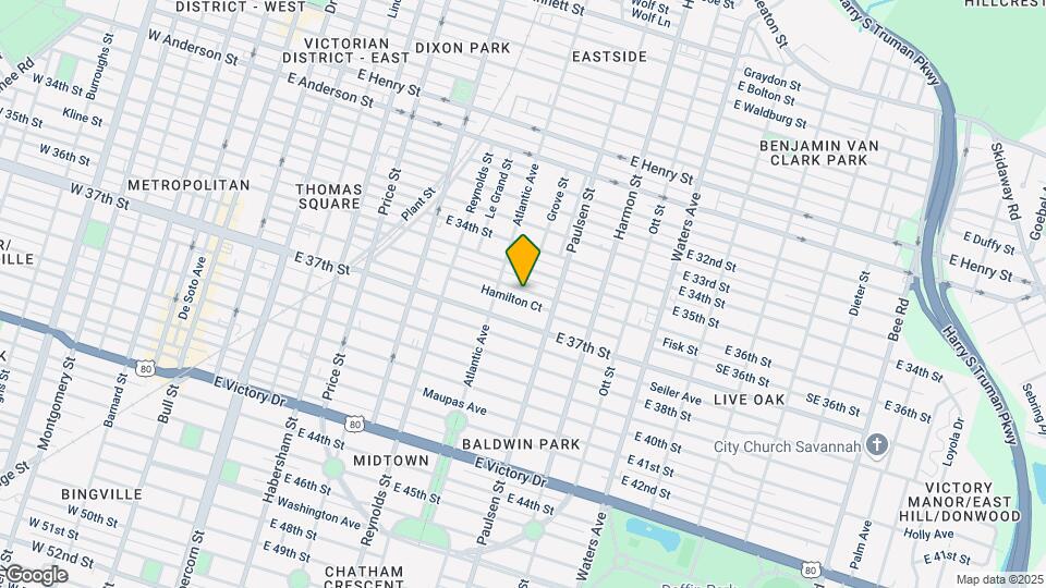 721 E 36th St Mapa y Detalles de la Ubicación