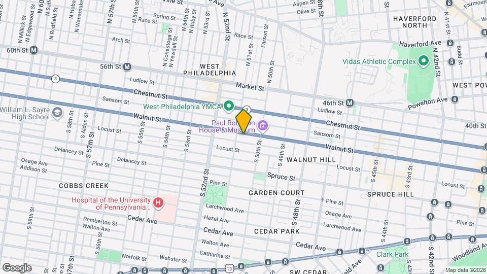 5040 Walnut St Mapa y Detalles de la Ubicación