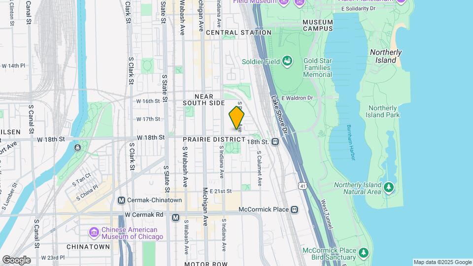 232 E 18th St Map and Location Details