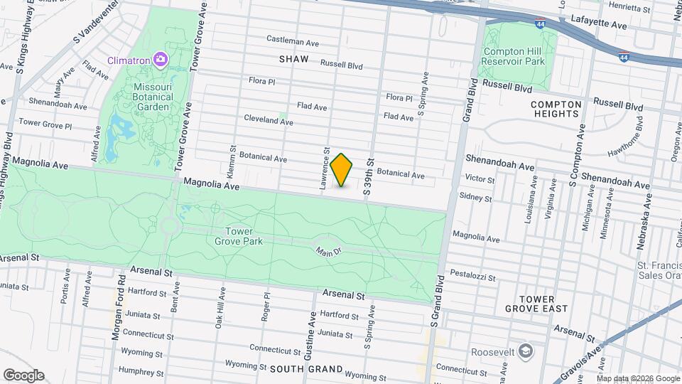 3939 Magnolia Ave Map and Location Details