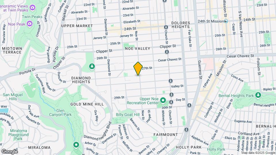 1458-1460 Noe St Map and Location Details